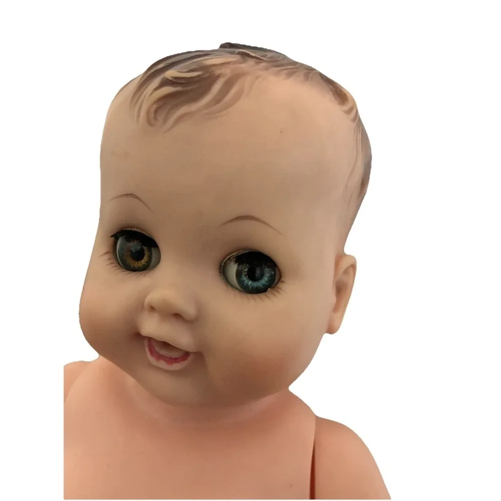 Vintage Madame Alexander Drink Wet Boy Doll 1950s Molded Hair 13